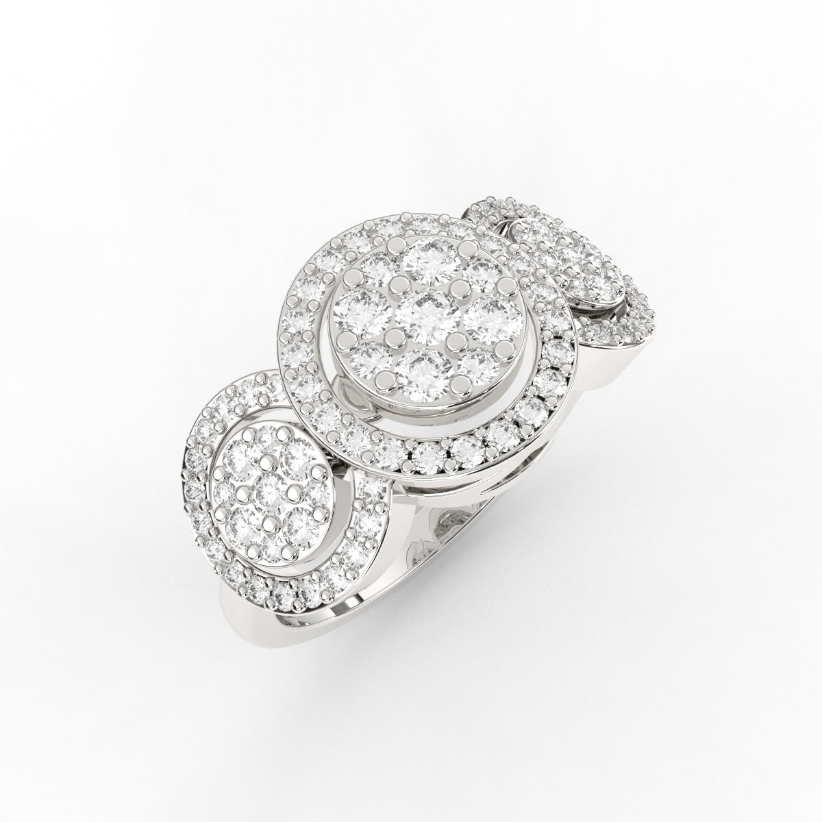 Imperia Round Pave Diamond Ring