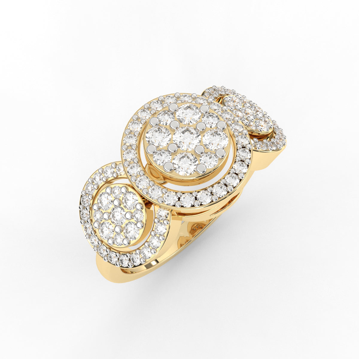 Imperia Round Pave Diamond Ring