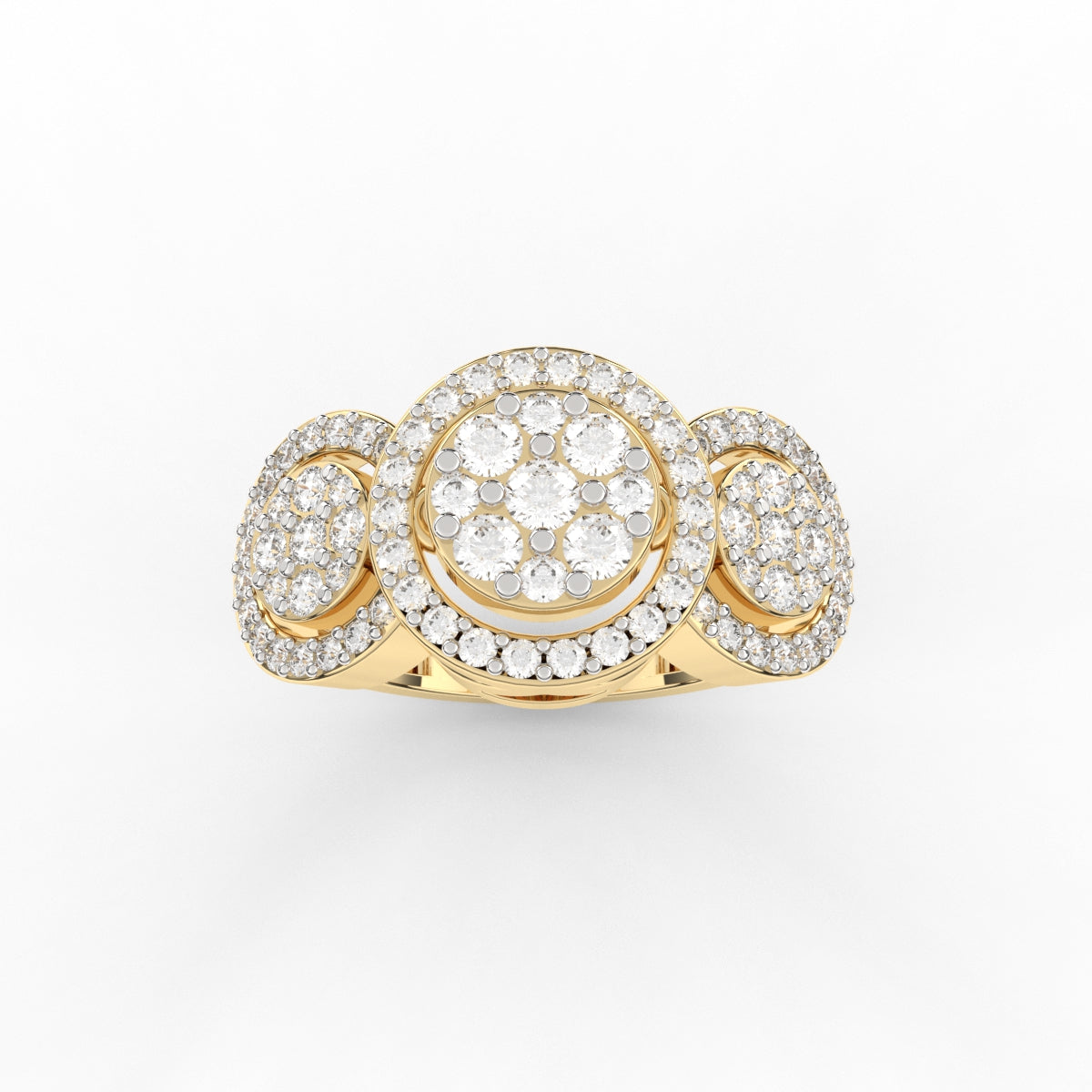 Imperia Round Pave Diamond Ring