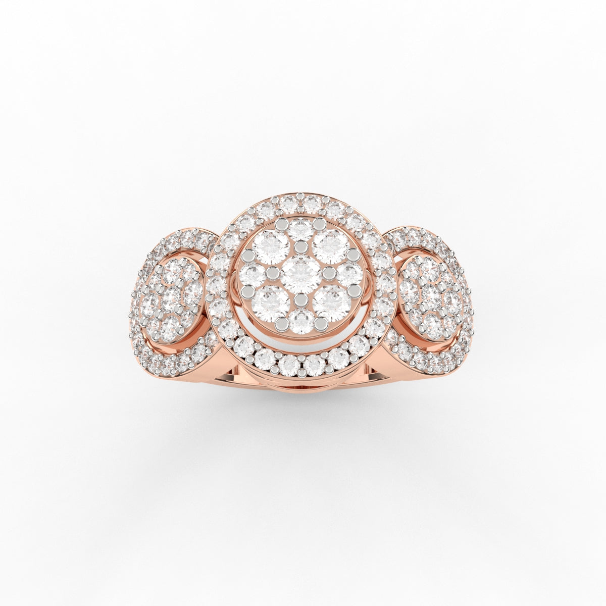 Imperia Round Pave Diamond Ring