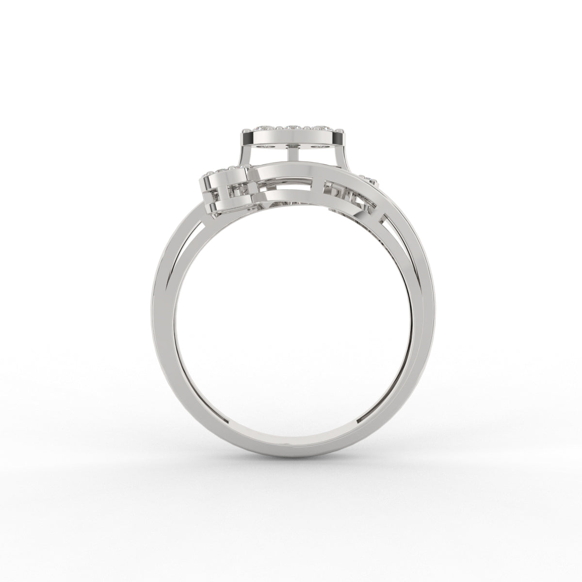 Charming Pave Diamond Ring