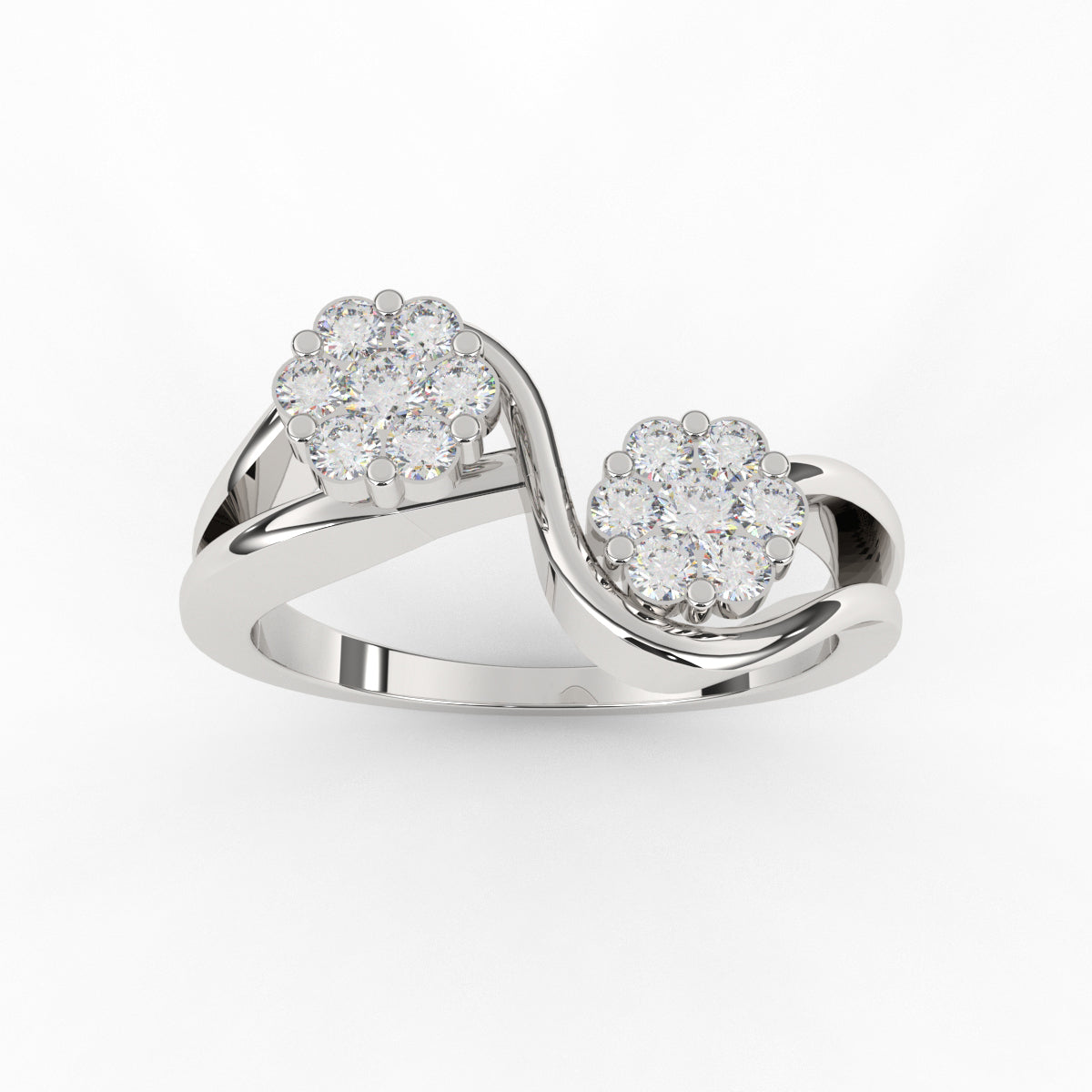 Cluster Infinite Diamond Ring