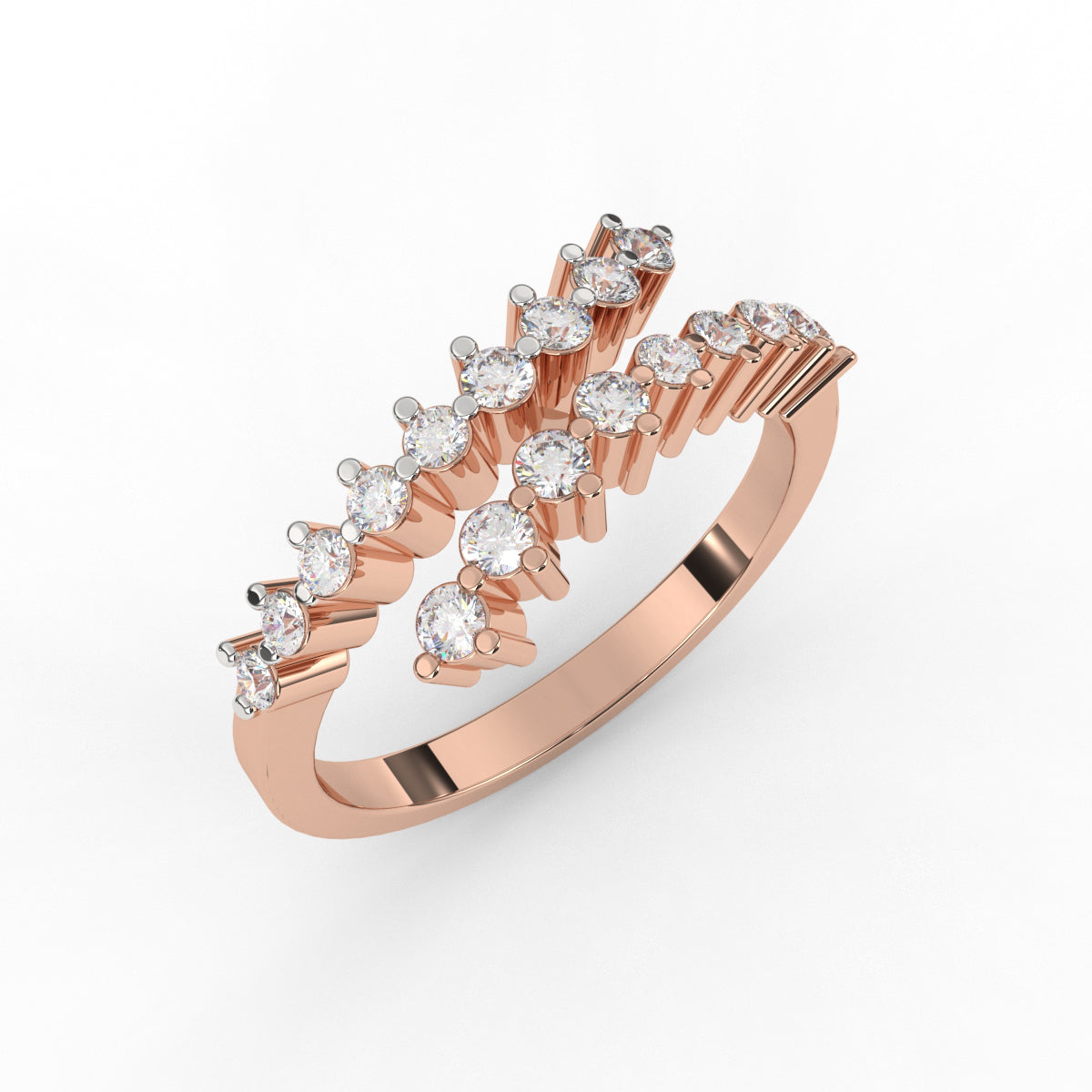 Designer Bypass Diamond Ring