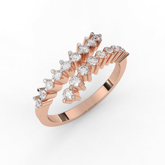 Designer Bypass Diamond Ring