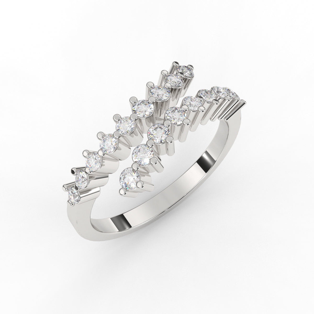 Designer Bypass Diamond Ring