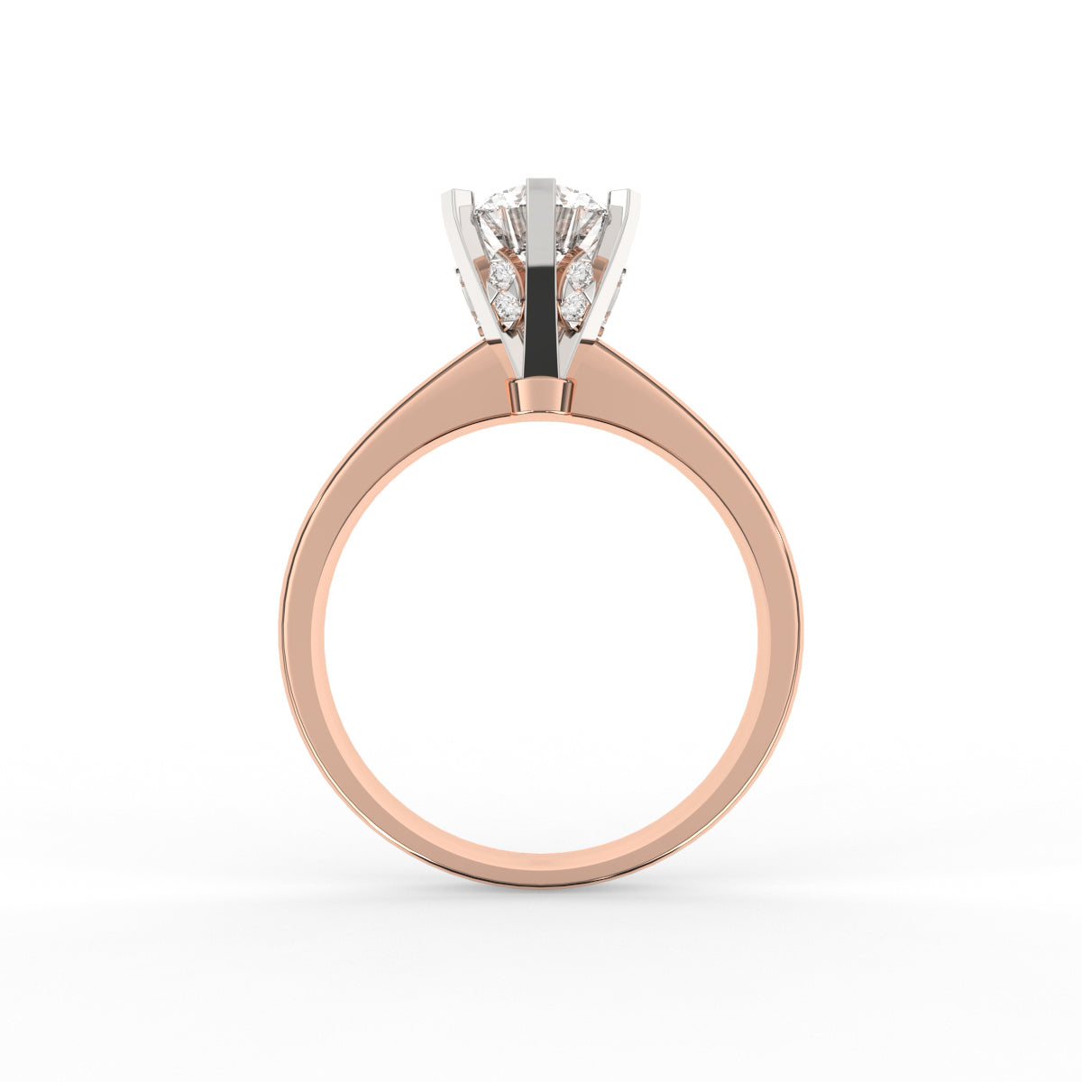 Six Prongs Solitaire Diamond Ring