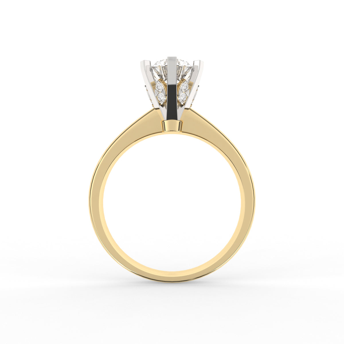 Six Prongs Solitaire Diamond Ring