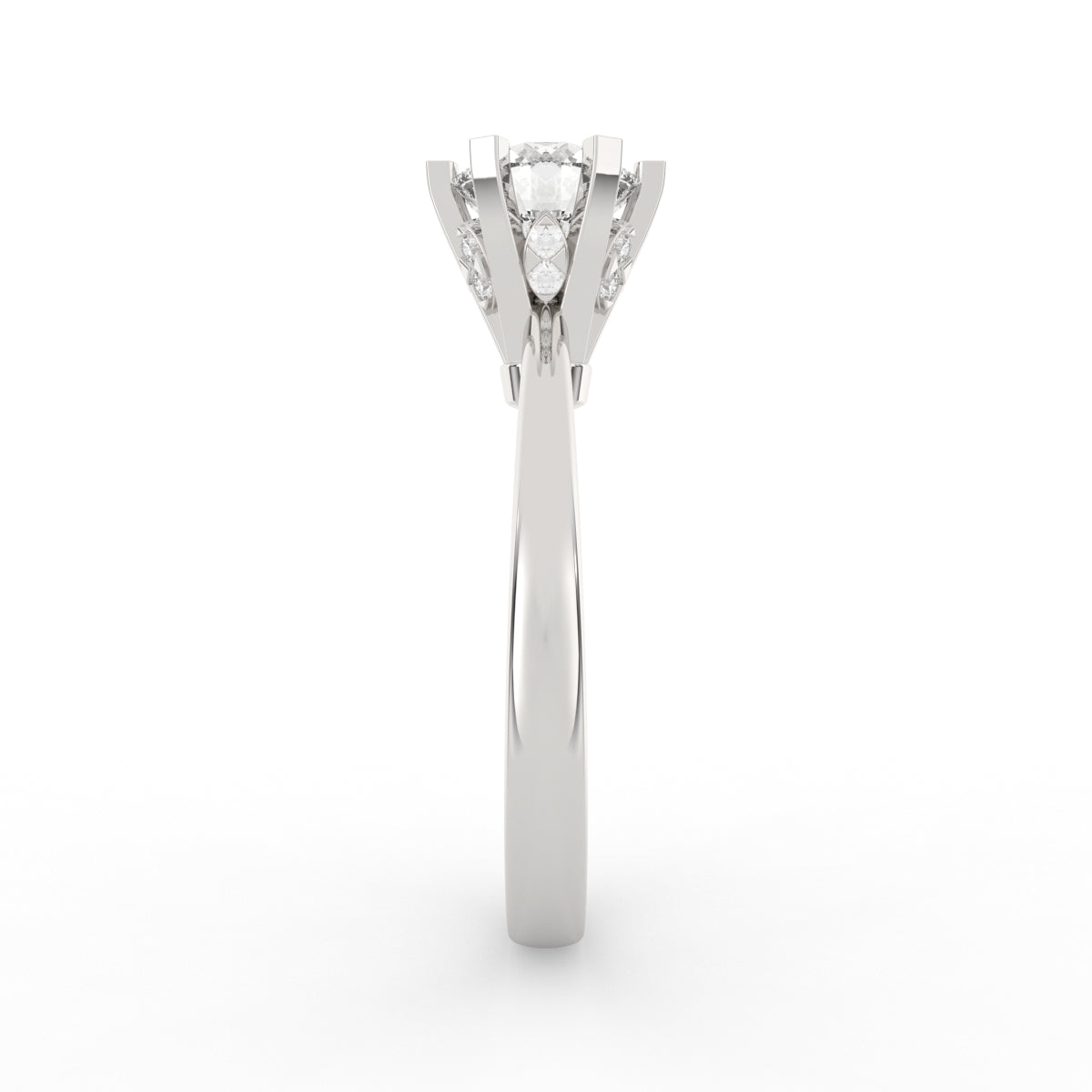 Six Prongs Solitaire Diamond Ring