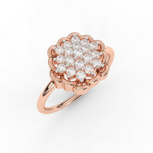 Austere diamond ring