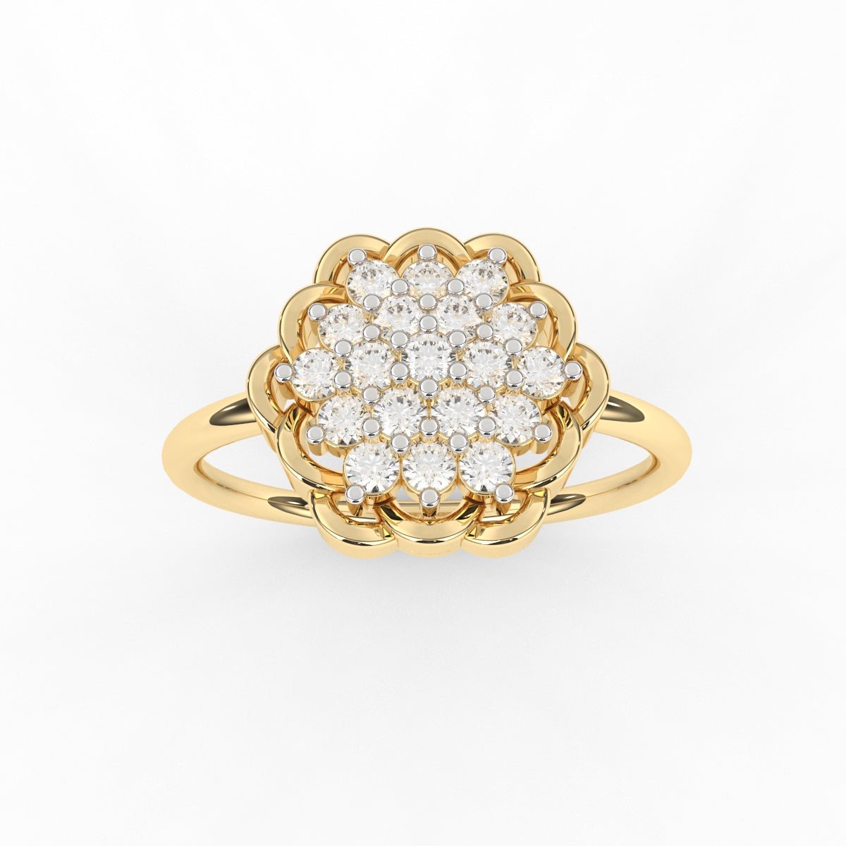 Austere diamond ring