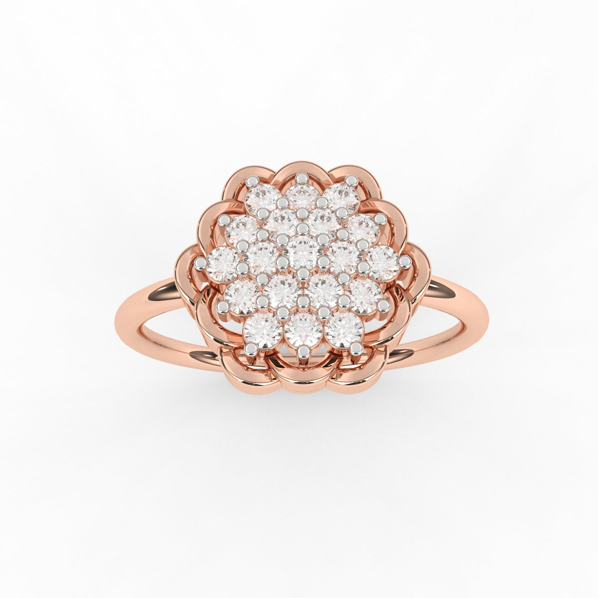 Austere diamond ring