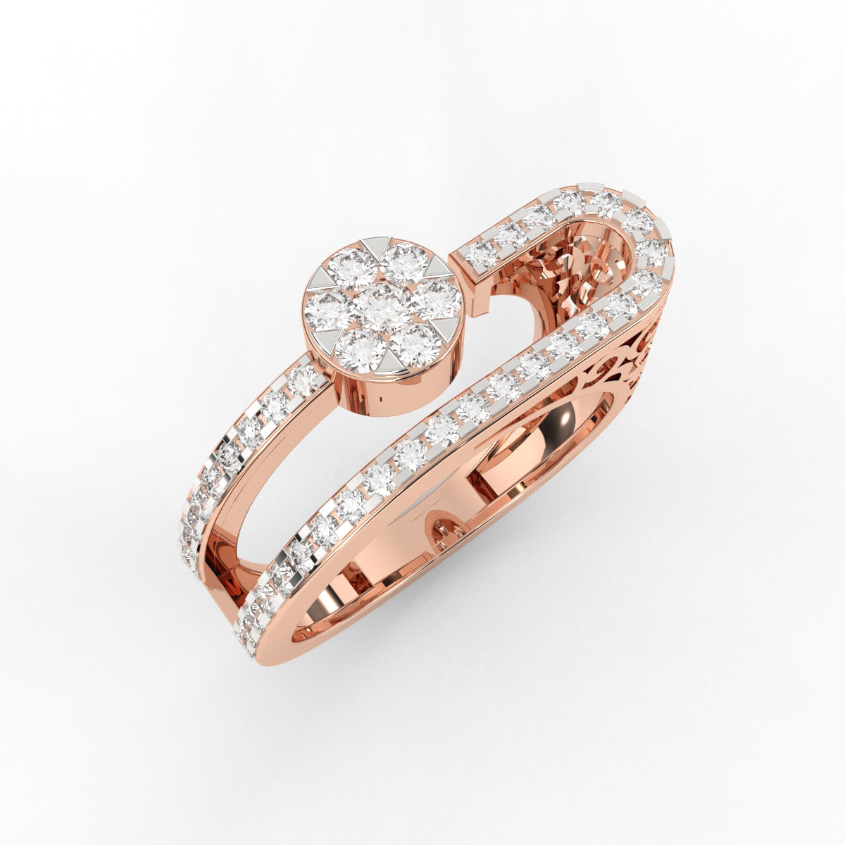 Veer Pave Diamond Ring