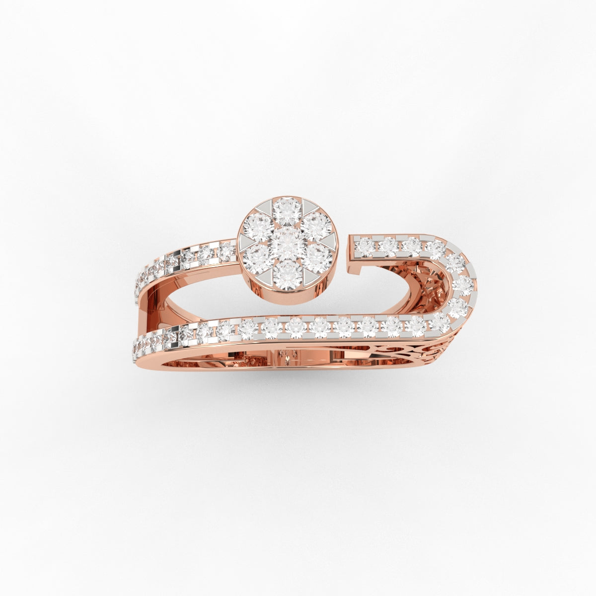 Veer Pave Diamond Ring