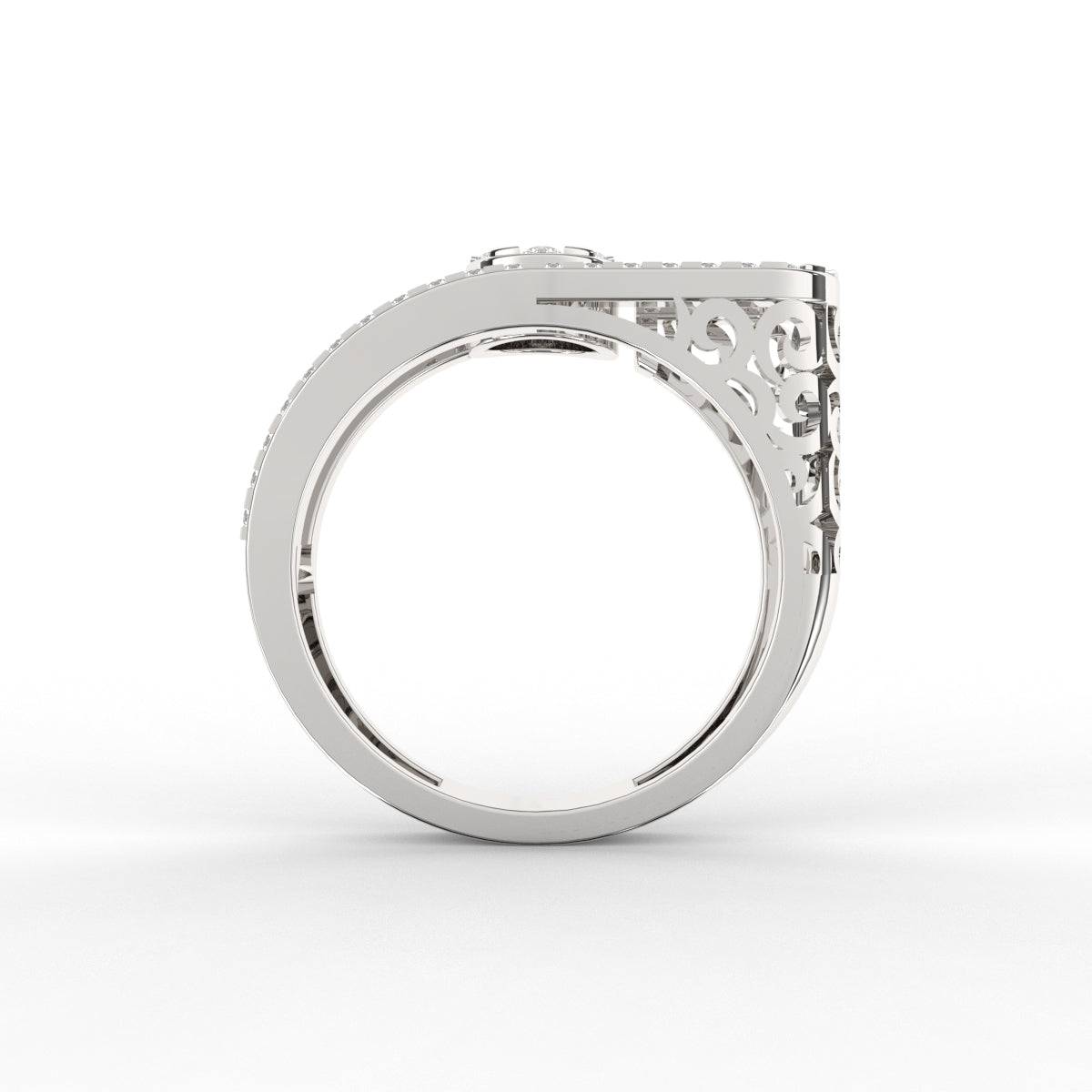 Veer Pave Diamond Ring