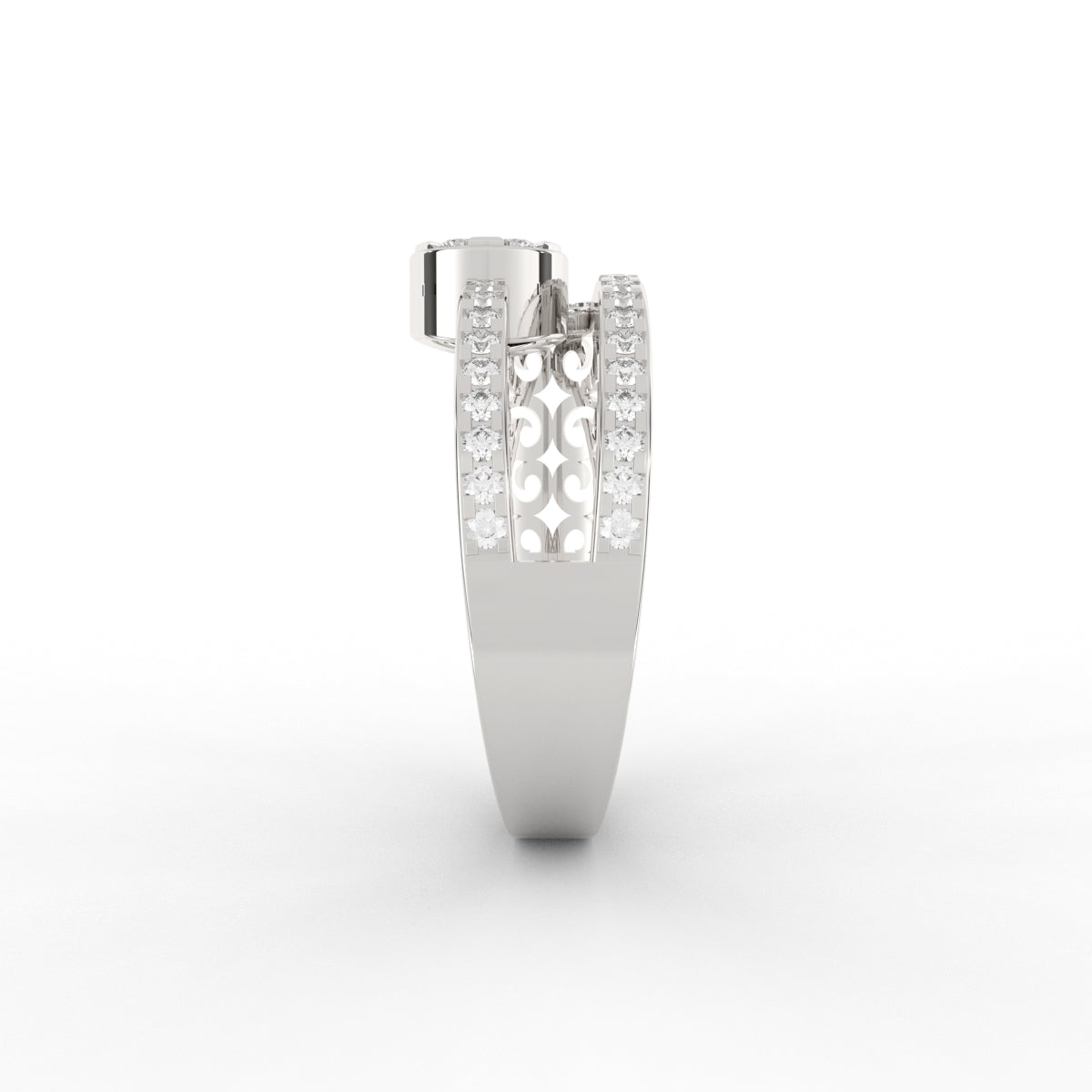 Veer Pave Diamond Ring