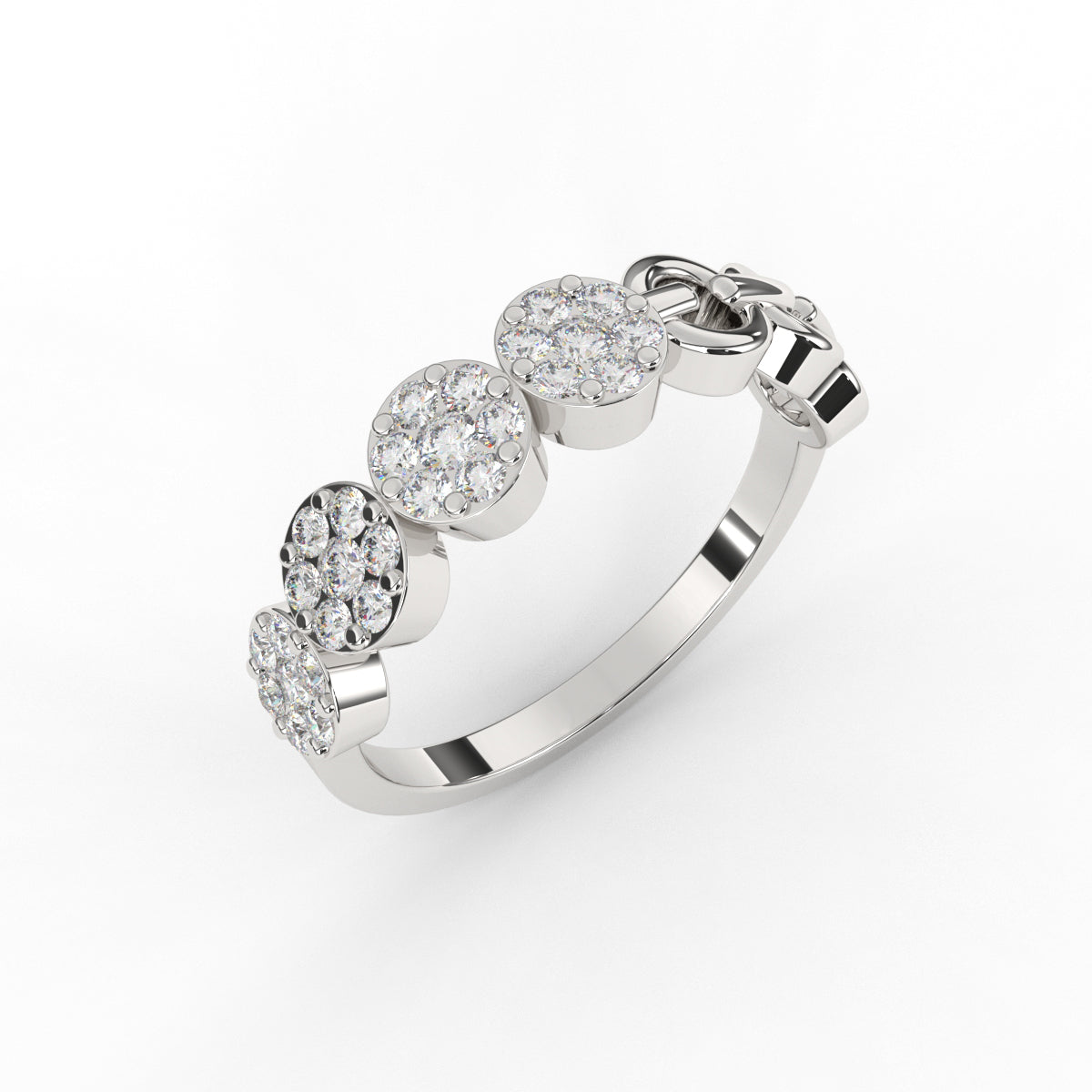 Modern chic diamond band