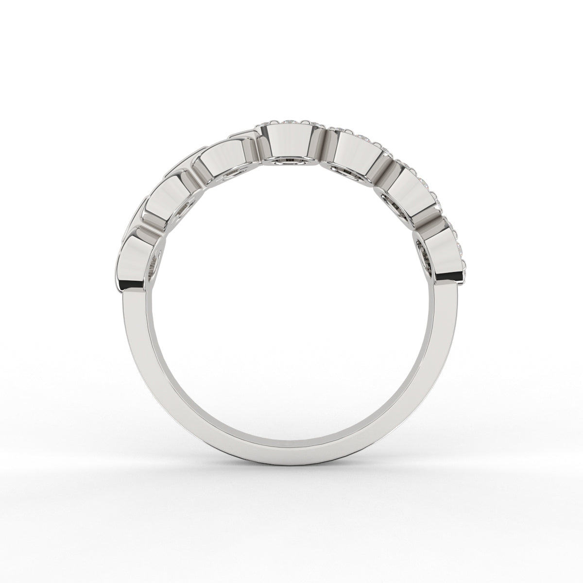 Modern chic diamond band