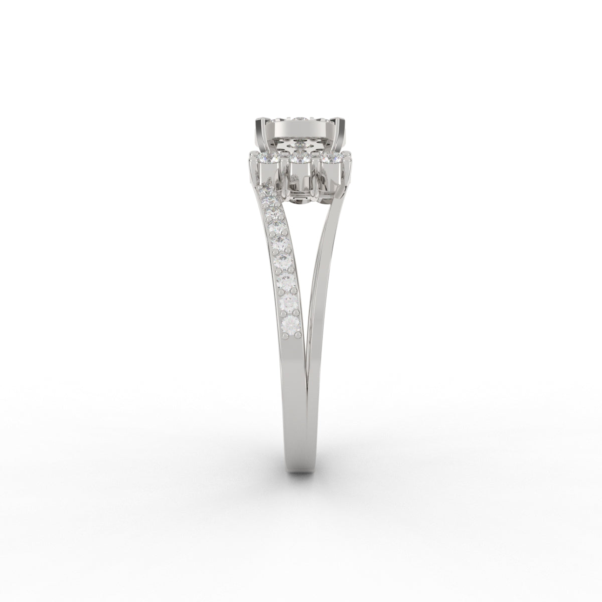 Attractive Two Row Ring