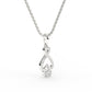 Classic Drop Diamond Twisted Pendant For Girl