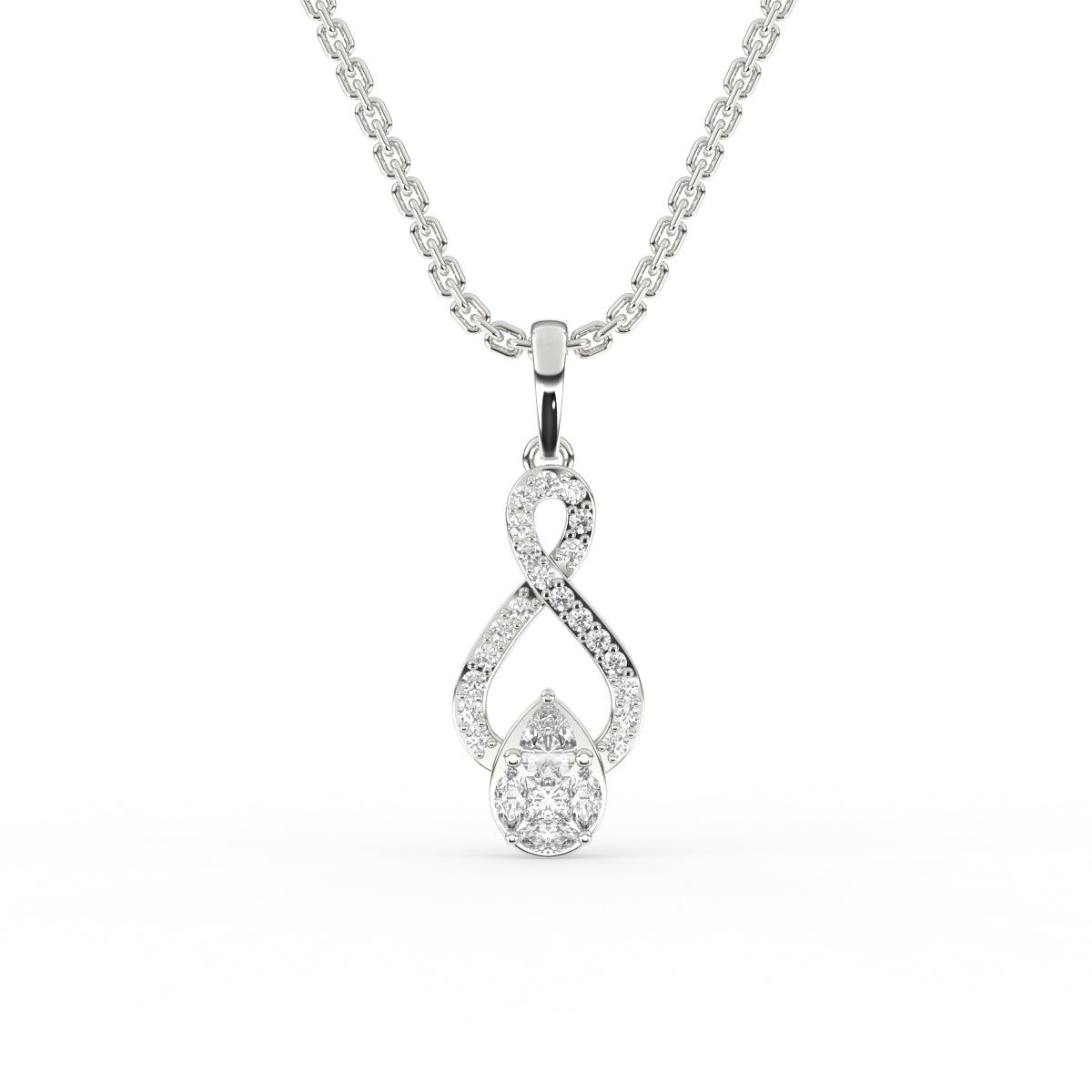 Infinity Diamond Necklace – Ilumine' Gallery