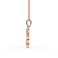 Classic Drop Diamond Twisted Pendant For Girl