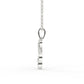 Classic Drop Diamond Twisted Pendant For Girl