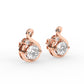 Infinite diamond stud earrings