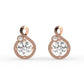 Infinite diamond stud earrings