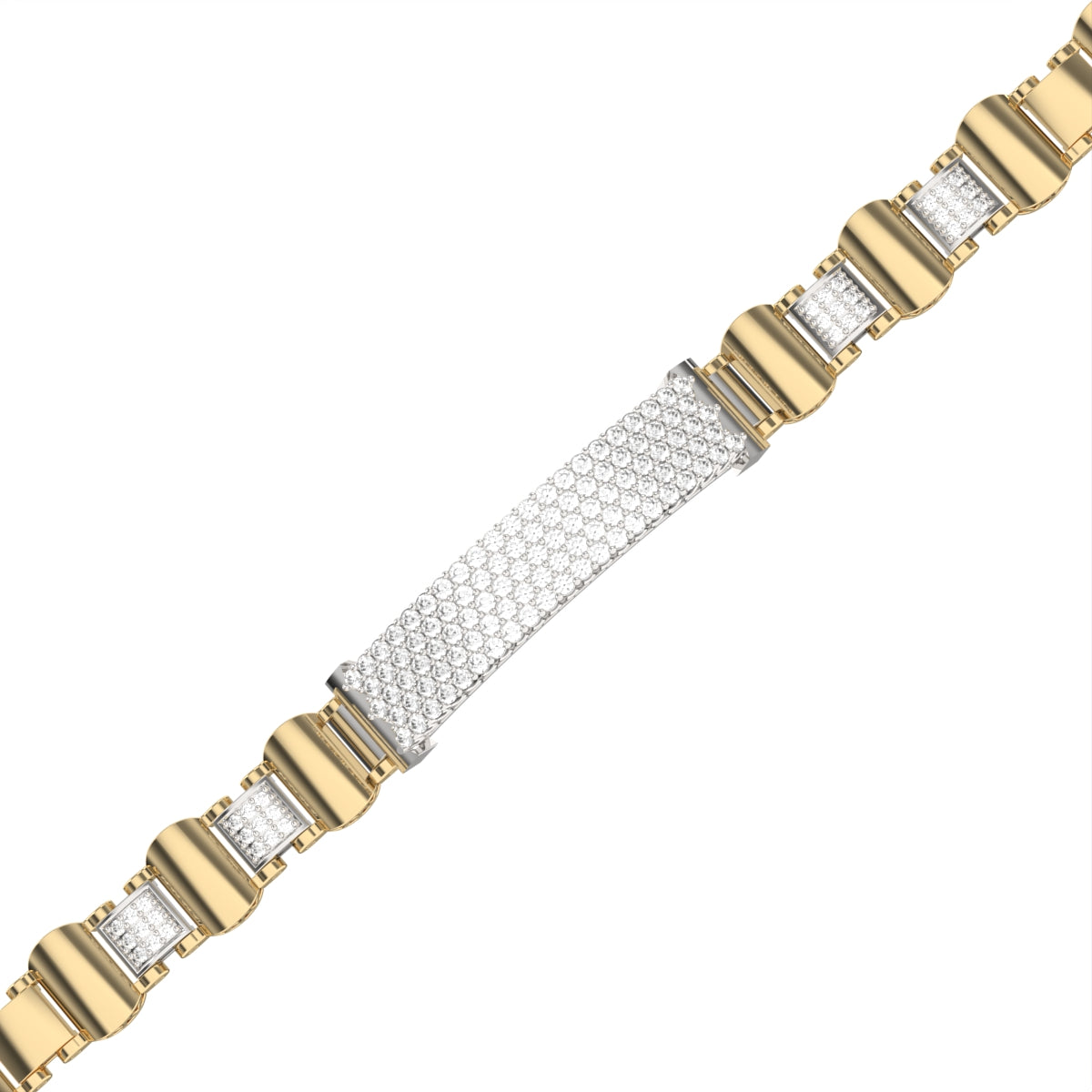 Noel Diamond & Gold Bracelet For Mens
