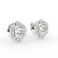 Timeless Round Halo Earrings