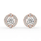 Timeless Round Halo Earrings