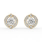 Timeless Round Halo Earrings