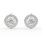 Timeless Round Halo Earrings