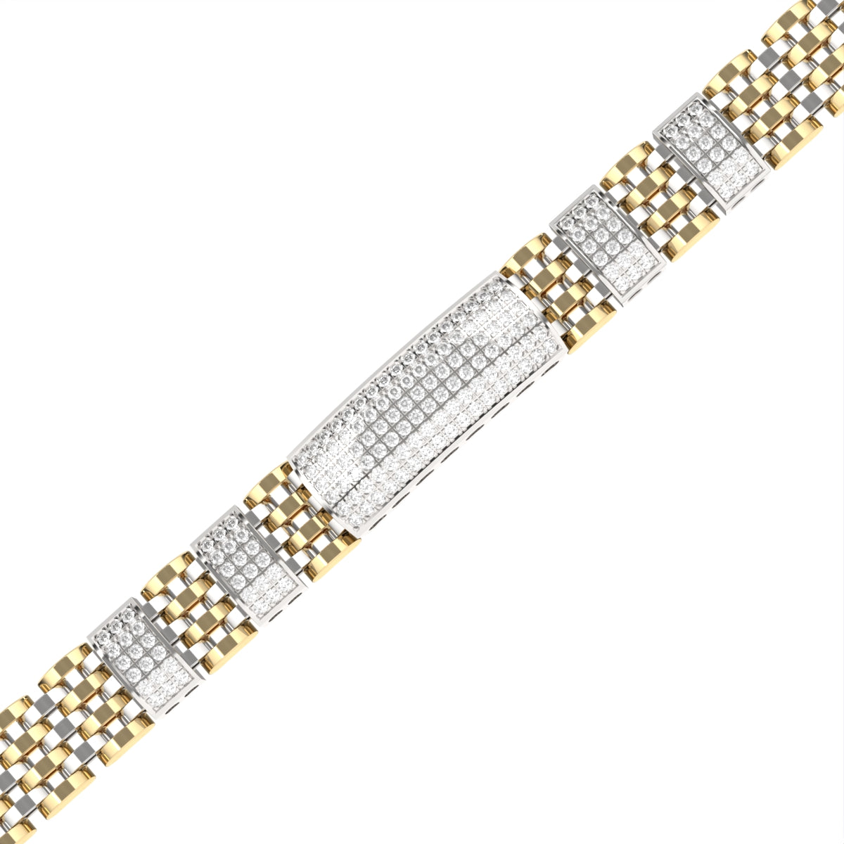 Luxurious Diamond Gents Bracelet