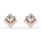 solitaire quad earrings