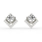 solitaire quad earrings