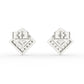 solitaire quad earrings