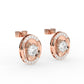 Gleaming Oval shaped studs