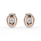 Gleaming Oval shaped studs