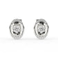 Gleaming Oval shaped studs