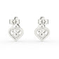 Infinite heart twisted earrings