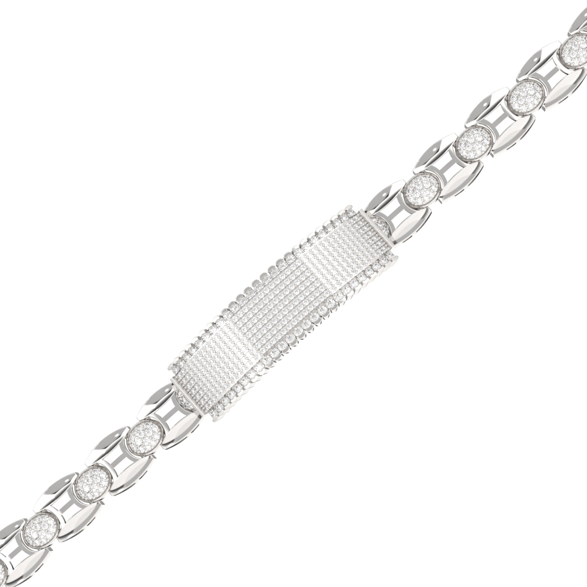 Brick Design Diamond Loose Bracelet