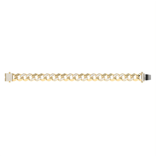 Minimalist Cuban Chain Diamond Bracelet