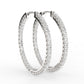 Gleaming Sparkle Diamond Hoop Earrings