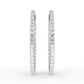 Gleaming Sparkle Diamond Hoop Earrings