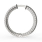 Gleaming Sparkle Diamond Hoop Earrings