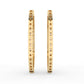 Gleaming Sparkle Diamond Hoop Earrings