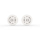 Fancy Timeless Gold and Diamond Stud Earrings