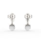 Designer Diamond and Pearl Drop Earrings