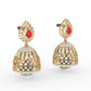 Blossom Ruby and Pearl Jhumkas